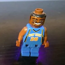 LEGO NBA 2003 Allan Houston Knicks Minifigure Blue Jersey #20