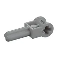 LEGO Part 6553 - Light Bluish Gray Technic Axle 1.5 with Perpendicular Axle Conn