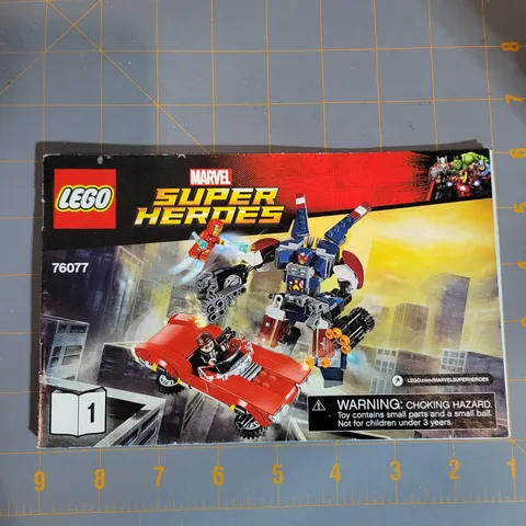 LEGO Marvel Super Heroes 76077  Manual Instructions Book ONE only