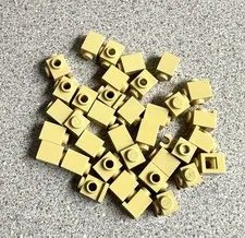 Genuine Lego 36 Pieces Tan Brick 1x1 Bulk Building Parts Lot 3005 Mixed
