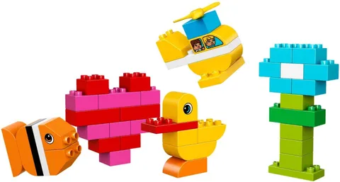 Lego Duplo My First Bricks 10848 80 Bricks Complete w/ Cards No Box