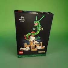 LEGO Pokémon Rayquaza 72168 1083 Pieces Complete Set w/ Display Stand, Box