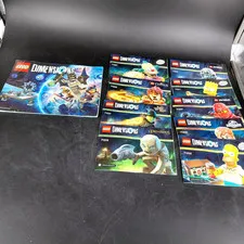 LEGO Dimensions Instruction Manual Booklet Lot 10 Pack Ninjago Simpson Jurassic