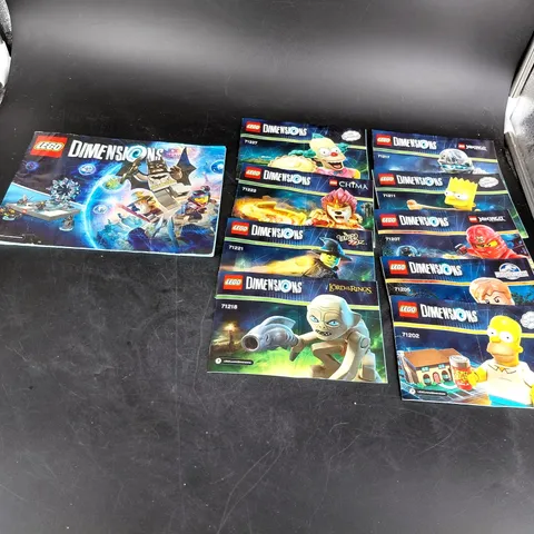 LEGO Dimensions Instruction Manual Booklet Lot 10 Pack Ninjago Simpson Jurassic