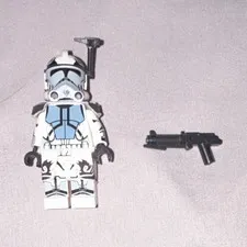 Clone army Customs Star Wars Clone Trooper Minifigure White & Blue
