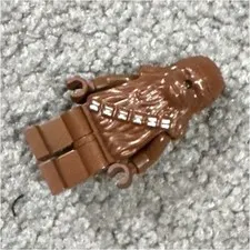 LEGO Star Wars Chewbacca Brown Minifigure Molded Hair Bandolier Torso/Legs 1pc