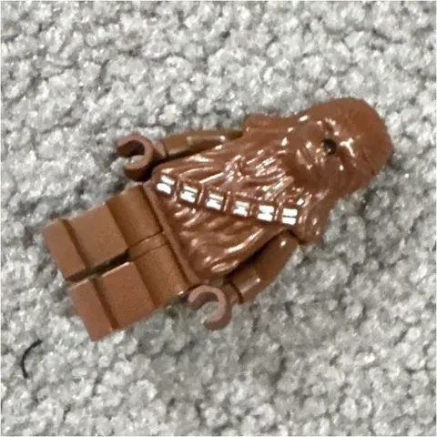 LEGO Star Wars Chewbacca Brown Minifigure Molded Hair Bandolier Torso/Legs 1pc