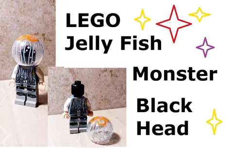 LEGO Jellyfish Minifigure Monster Under the Sea Globe Head Printed Villain