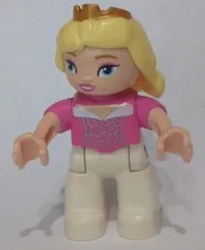 Duplo Figure Lego Ville Disney Princess Aurora Sleeping Beauty Blonde Hair
