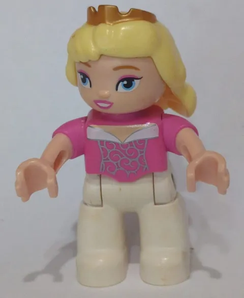 Duplo Figure Lego Ville Disney Princess Aurora Sleeping Beauty Blonde Hair