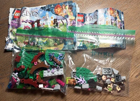 LEGO Elves RETIRED 41076 Farran and The Crystal Hallow 175 Pc Green Elf Set