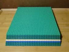 LEGO Green Tan Baseplates 32x32 Stud (10x10 Inch) Lot of 10 Genuine Base Plates