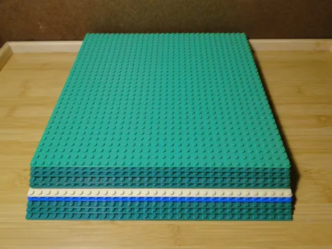 LEGO Green Tan Baseplates 32x32 Stud (10x10 Inch) Lot of 10 Genuine Base Plates