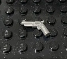 LEGO Flat Silver Pistol Revolver
