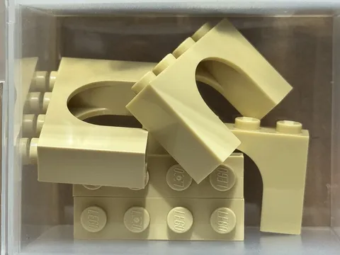 LEGO Parts - Tan Arch 1 x 4 x 2 - No 6182 - QTY 5