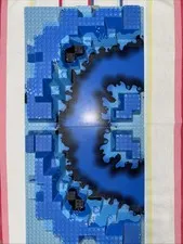 2 LEGO 32X32 RETIRED Baseplate Canyon W/ Underwater Pattern Aquazone