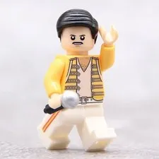 FREDDIE MERCURY QUEEN MINIFIG miniFIGURE music Bohemian Rhapsody - NEW