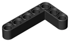 Lego Black TECHNIC Liftarm Modified Bent Thick L-Shape 3 x 5 Part 32526 T1