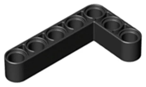 Lego Black TECHNIC Liftarm Modified Bent Thick L-Shape 3 x 5 Part 32526 T1