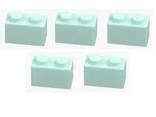 LEGO ® 5x brick 1x2 Aqua building block 6022032 3004 spare parts basic building block MOC NEW