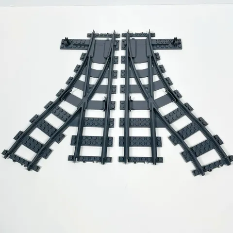 Lego City 60198 Train Track Lot of 2 Switch Points Right 53404 and Left 53407