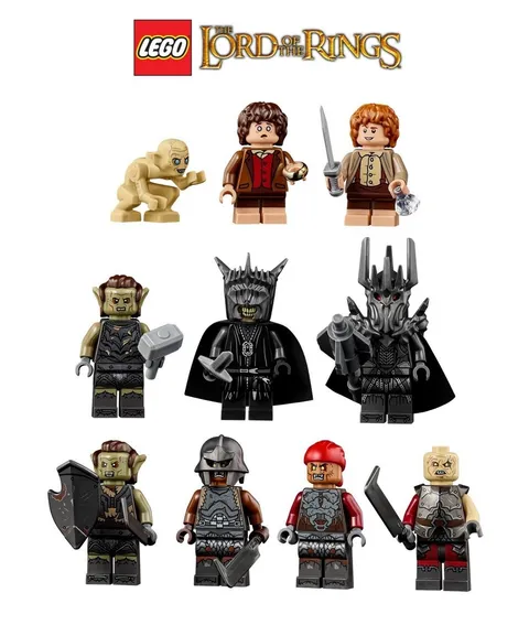 Lego Lord Of The Rings Barad-dur 10333 New Minifigures + All Accessories