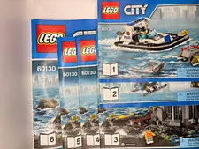 LEGO CITY Police Prison Island 60130 Complete Set 754pcs Age 6-12 No Box