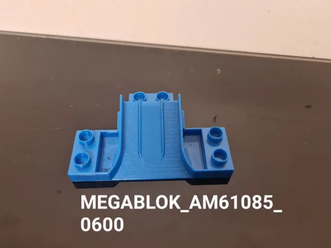 MEGA BLOKS AM61085 But Fits Duplo Blue End Road Piece