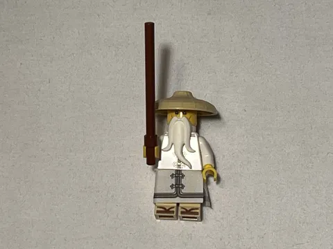 LEGO NINJAGO-Sensei Wu Minifigure With Brown Staff-SET 70612 $21 eBay Value