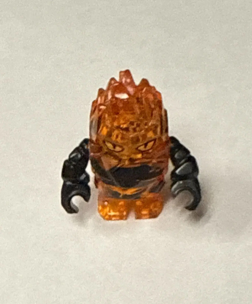 LEGO Power Miners Minifigure FIRAX Trans Orange Rock Monster set 8189 8191