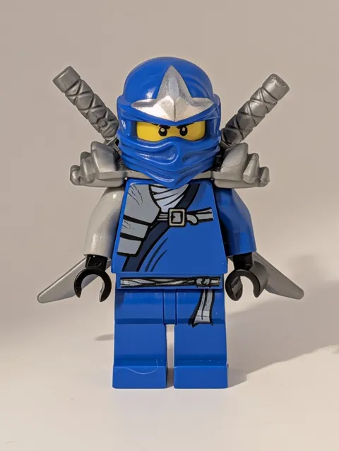 Jay ZX Genuine LEGO Ninjago Minifigure NJO047 Shoulder Armor Dual Katanas