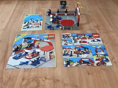 Vintage Lego 6381 Motor Speedway Complete with Lids Box and Instructions
