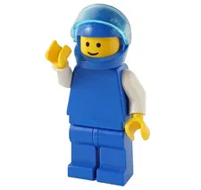 LEGO®  1991 Classic Town 6510 Mud Runner Driver Plain Blue Minifigure™ pln034