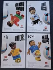 Lego FIFA World Cup Poster Full Set Messi+Ronaldo+Mbappé+Vinny JR.
