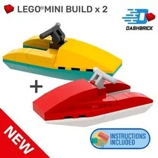 Genuine LEGO® "Jetski's x2" Beach Watercraft/Water Boat, Ocean [MOC] NEW