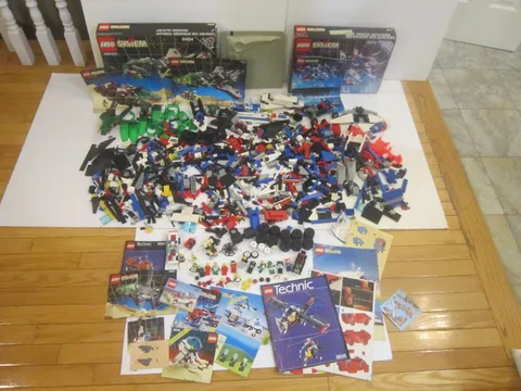 LEGO LOT SNOOPER 6957 GALACTIC 6984 DEFENDER 6973 6346 6897 FIGURES MANUALS BOX+