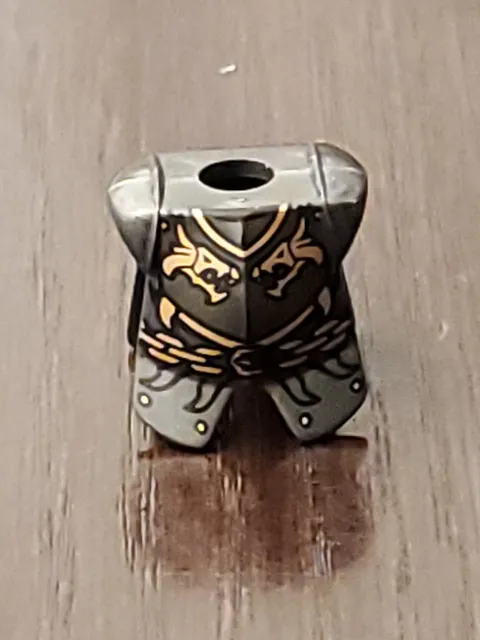 LEGO Pearl Dark Gray Dragon Knight Breastplate Armor 2587pb24
