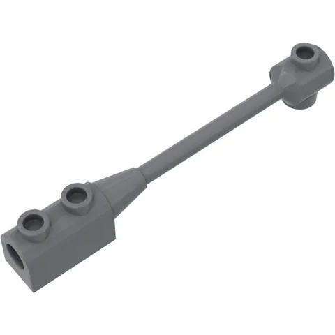 LEGO 8x Dark Bluish Gray Bar 1 x 8 with Brick 1 x 2 Curved Top End inv.594