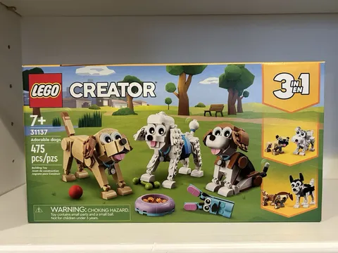 LEGO 31137 Adorable Dogs Creator 3 In 1 Brand New Sealed Set