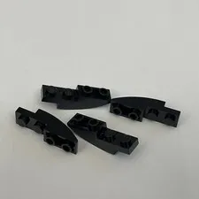 Lego 13547 Black Replacement Parts Pieces Lot of 4