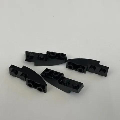 Lego 13547 Black Replacement Parts Pieces Lot of 4