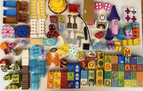 Huge Lot of Lego DUPLO Special Pieces - See Photos