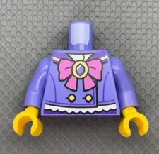 LEGO Minifigure Blue Violet Torso Dark Pink Bow Dark Purple Collar Series 29