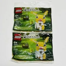 Lot Of 2 - LEGO CREATOR 30550 Easter Bunny Polybag BRAND NEW FACTORY SEALED!