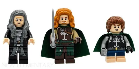 LEGO Minas Tirith 11377  UNBUILT Faramir, Pippen, King Denethor Minifigures