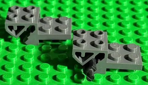 Lot of 2 LEGO Vehicle Base with Suspension Mountings Part 69963