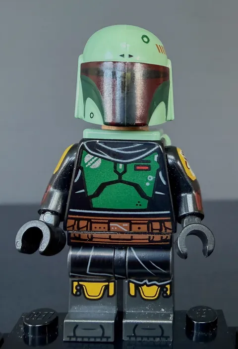 LEGO Star Wars Boba Fett Minifigure with Beskar Armor, Jet Pack 75312