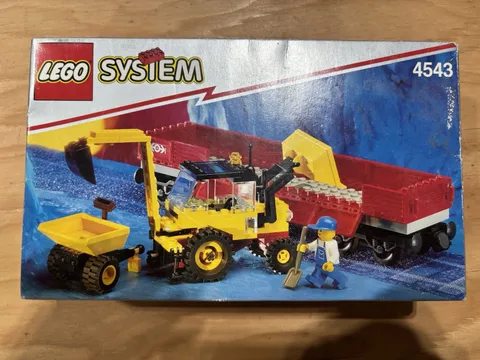 LEGO Trains: Railroad Tractor Flatbed (4543)- Brand New Sealed Box, Box Has Wear