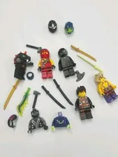 Lego Ninjago Minifigures With Weapons Lot of *17 Pieces 