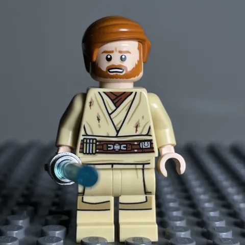 Lego Minifigure Star Wars Obi-Wan Kenobi Minifigure Dirt Stains SW1082 75269 3C